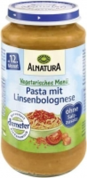 Pasta mit Linsenbolognese 1.39 €