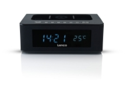 Lenco CR-580 Uhrenradio/Radio mit Bluetooth und QI-Wireless-Charging 69.99 €