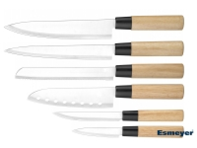 Esmeyer Asia Messerset 6-teilig aus Edelstahl/Holzgriff 17.77 €