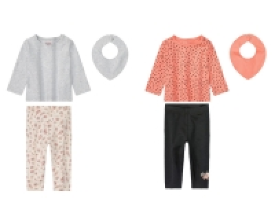 lupilu® Baby Mädchen Set, 3-teilig, mit hohem Baumwollanteil 7.99 €