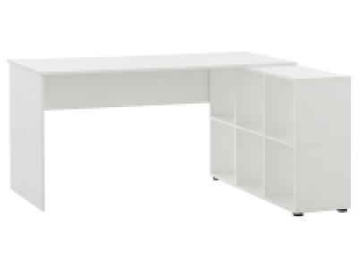 Schildmeyer Büroserie 400 - Schreibtisch, mit Regal, modern, weiß 167.04 €