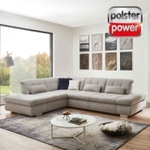 polsterpower Ecksofa - silber - verschiedene Ausführungen 1,899.00 €