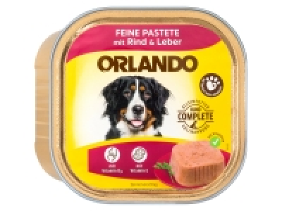 Lidl Orlando ORLANDO Hundevollnahrung Premium Rind & Leber, 18x 300g