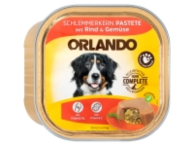 ORLANDO Hundevollnahrung Premium Rind mit Gemüsekern, 18x 300g