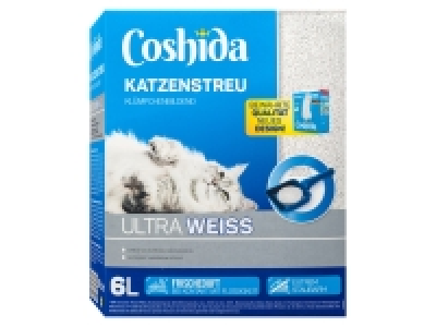 COSHIDA Katzenstreu ultra weiß