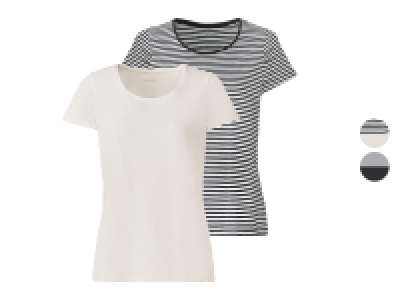 esmara® Damen T-Shirt, 2 Stück, mit weitem Rundhalsausschnitt 7.99 €