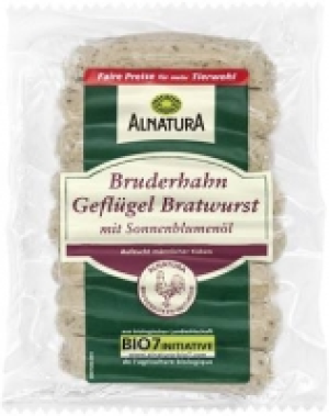 Bruderhahn-Geflügel-Bratwurst 3.29 €