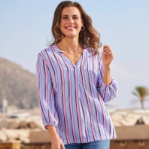 Damen-Bluse mit Längsstreifen 14.39 €