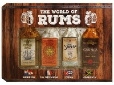 World of Rums Box 4 x 40 ml, 37,5-40% Vol 5.99 €