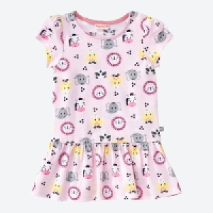 Baby-Mädchen-Kleid mit Tiermuster 4.99 €