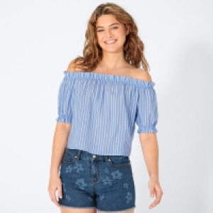 Damen-Bluse mit Carmen-Ausschnitt 7.99 €