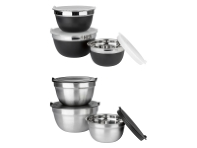 ERNESTO® Edelstahl-Schüsselsets, 3-teilig 7.99 €