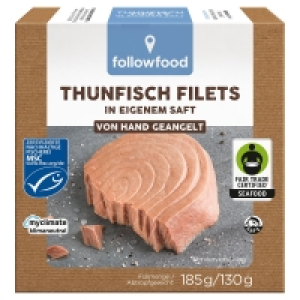 FOLLOWFOOD Thunfischfilets 185 g 2.49 €