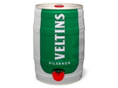 Veltins Pilsener 5 L Bierfass mit Zapfhahn, Pfandfrei 4,8% Vol 9.99 €