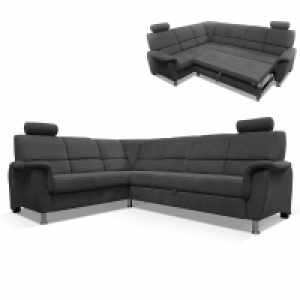 Ecksofa - graphit - Liegefunktion und Staukasten - 2-Sitzer links 1,399.00 €