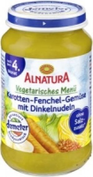 Karotten-Fenchel-Gemüse mit Dinkelnudeln 1.29 €