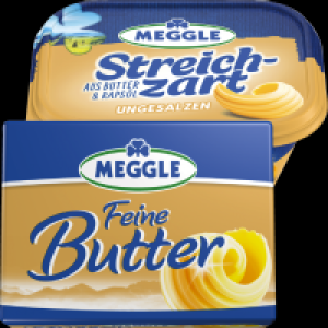 Meggle Feine Butter oder Sreichzart 1.39 €