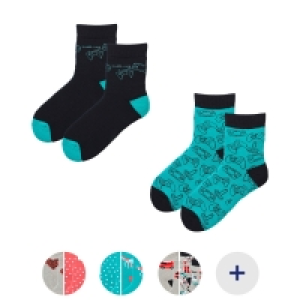 LILY & DAN Kinder Wintersocken, 2 Paar 2.49 €