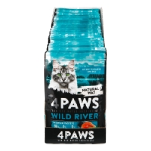 4 PAWS Katzennahrung Wildlachs Dill 85 g, 24er Pack 19.99 €