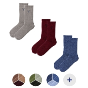 UP2FASHION Herren Grobstrick-Socken, 3 Paar