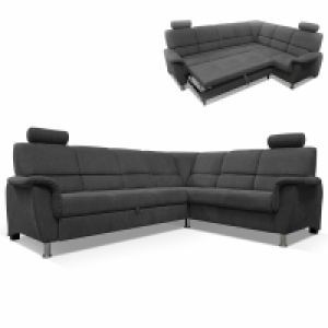 Ecksofa - graphit - Liegefunktion und Staukasten - 2-Sitzer rechts 1,299.00 €