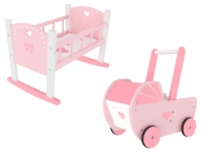 Playtive Puppenwiege / Puppenwagen, aus Echtholz 17.99 €