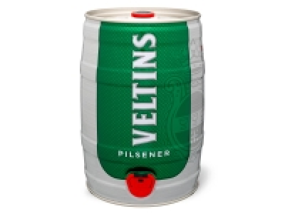 Lidl Veltins Veltins Pilsener 5 L Bierfass mit Zapfhahn, Pfandfrei 4,8% Vol