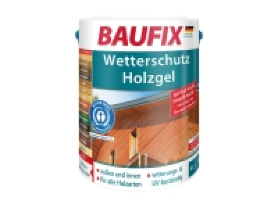 BAUFIX Wetterschutz-Holzgel, seidenglänzend, 5 Liter