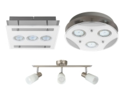 LIVARNO home LED-Wand-/Deckenleuchte / LED-Deckenleuchte, 3-flammig