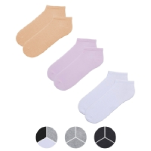 UP2FASHION Damen und Herren Sneaker-Socken, 3 Paar 2.49 €