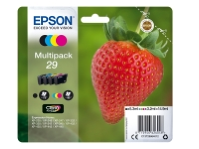 Lidl Epson EPSON »29« Erdbeere Multipack Tintenpatronen Schwarz/Cyan/Magenta/Gelb