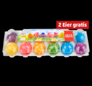 Bunte gekochte Eier