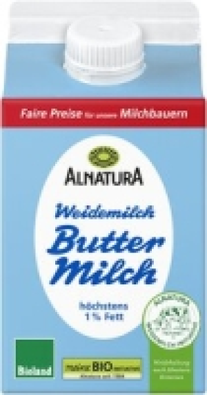 Weidemilch-Buttermilch 0.99 €