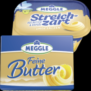 Meggle Feine Butter oder Sreichzart 1.49 €