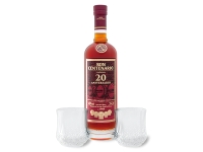 Ron Centenario Fundación Rum 20 Jahre + 2 Tumbler, 40% Vol