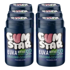 Netto  Gumstar Euka Menthol Kaugummi 50 Stück, 6er Pack