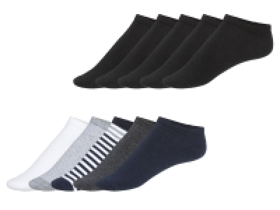 LIVERGY® Herren Sneakersocken, 5 Paar, hoher Baumwollanteil