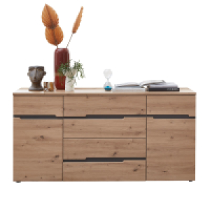 Roller  Sideboard - Artisan Eiche - Graphit - 165 cm