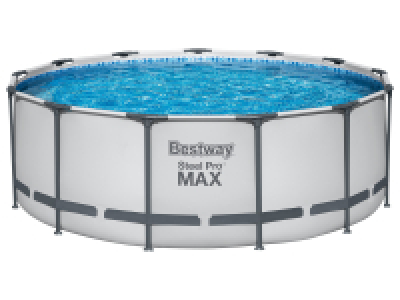 Bestway Steel ProMAX Stahlrahmenpool-Set mit Filterpumpe