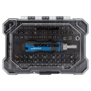 Aldi Süd  WORKZONE Bit-Set 105-tlg.