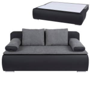 Boxspringsofa - schwarz-grau - Dauerschläfer 521.50 €