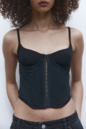 Unwattiertes Bustier aus Baumwolle 9.99 €