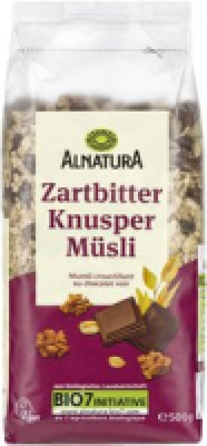 Zartbitter-Knuspermüsli 3.49 €