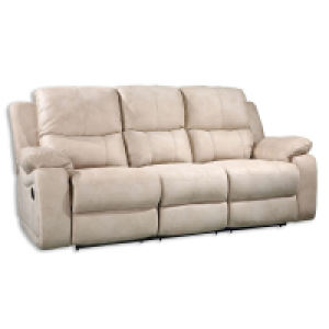 Sofa 3-Sitzer - beige - mit Relaxfunktion - 207 cm breit