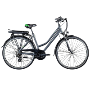 ZÜNDAPP E-Trekkingbike Damen Z802 - grau-grün - 28 Zoll