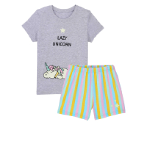 LILY & DAN Kinder Shorty-Pyjama „Glow-in-the-dark