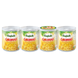 BONDUELLE Goldmais „3 + 1 gratis 600 g, 4er-Packung