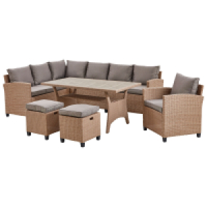 5-teilige Loungegarnitur - braun - Polyrattan 599.99 €