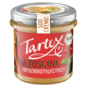 Aldi Süd  TARTEX Bio-Brotaufstrich 140 g, Toskana