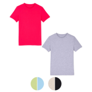 UP2FASHION BASICS Damen Basic T-Shirt, 2er-Pack